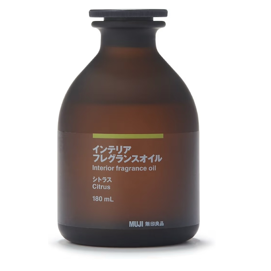 MUJI (無印良品)(ムジルシリョウヒン)の新品・未開封 無印良品 インテリアフレグランスオイル シトラス 180mL コスメ/美容のリラクゼーション(アロマディフューザー)の商品写真