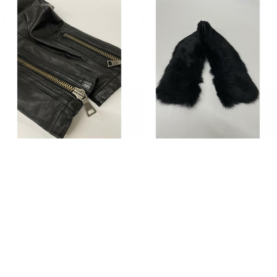 BURBERRY BLACK LABEL - バーバリーブラックレーベル ブラック ファー BURBERRY BLACK LABEL - バーバリーブラックレーベル ブラック ファー
