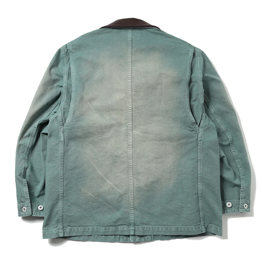 AURALEE - オーラリー AURALEE COTTON DUCK BLOUSON グリーンの AURALEE - オーラリー AURALEE COTTON DUCK BLOUSON グリーンの
