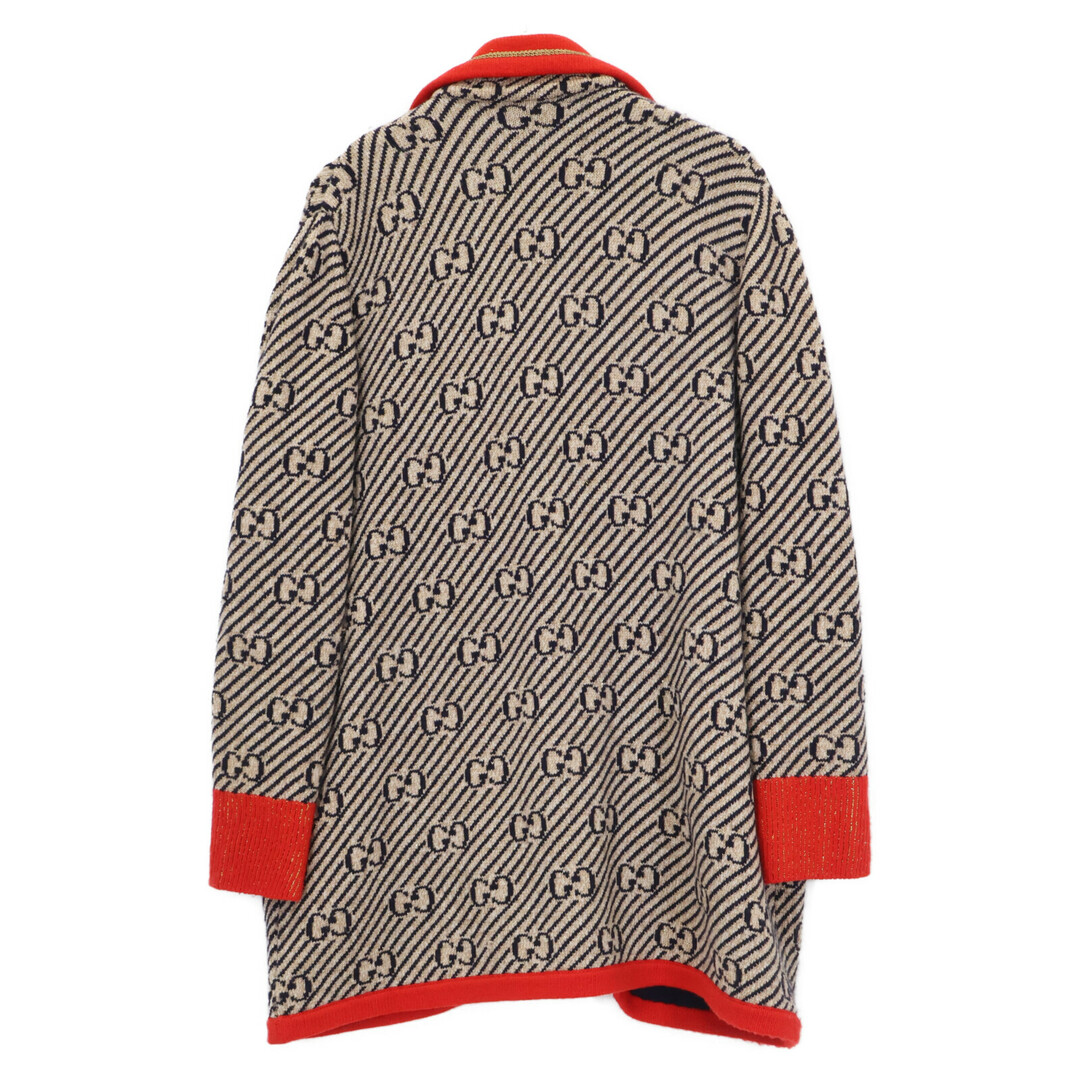 GUCCI - グッチ アイボリー 553505 ウール ニットジャケット Mの GUCCI - グッチ アイボリー 553505 ウール ニットジャケット Mの