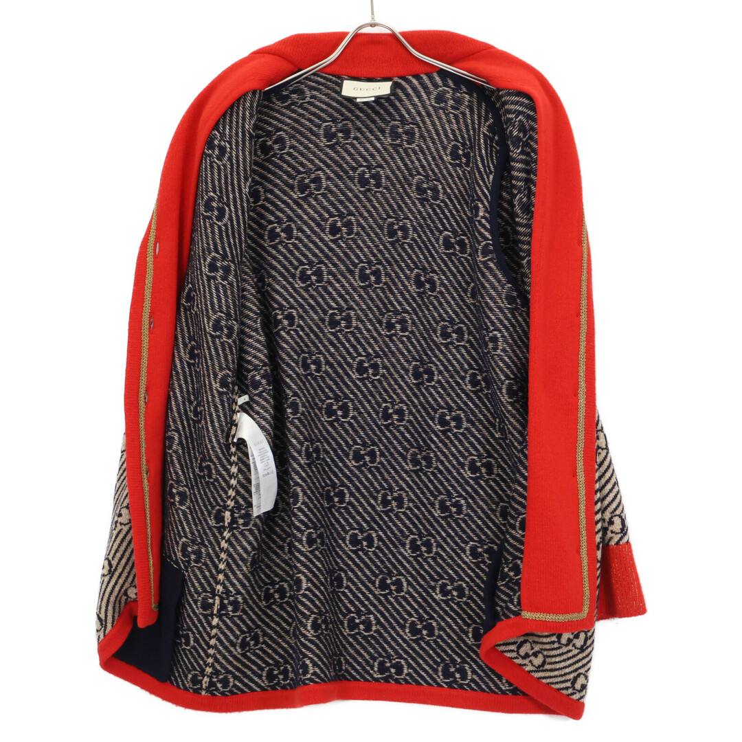 GUCCI - グッチ アイボリー 553505 ウール ニットジャケット Mの GUCCI - グッチ アイボリー 553505 ウール ニットジャケット Mの