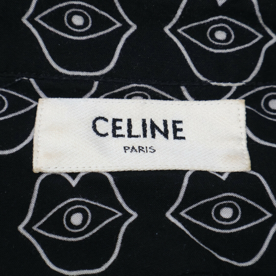 CELINE - セリーヌ 19AW byエディスリマン アネリヘンリクソン リップ総柄長袖シャツ CELINE - セリーヌ 19AW byエディスリマン アネリヘンリクソン リップ総柄長袖シャツ