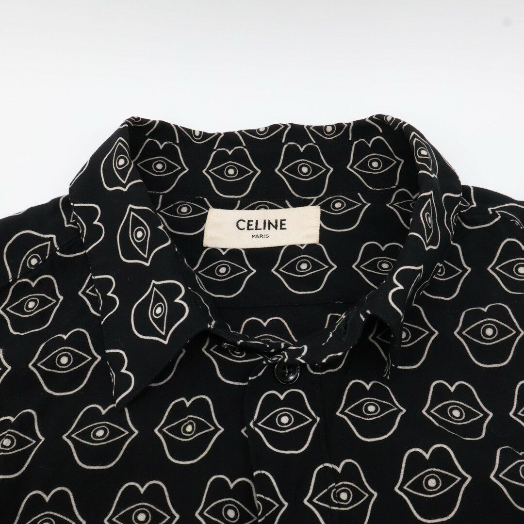 CELINE - セリーヌ 19AW byエディスリマン アネリヘンリクソン リップ総柄長袖シャツ CELINE - セリーヌ 19AW byエディスリマン アネリヘンリクソン リップ総柄長袖シャツ