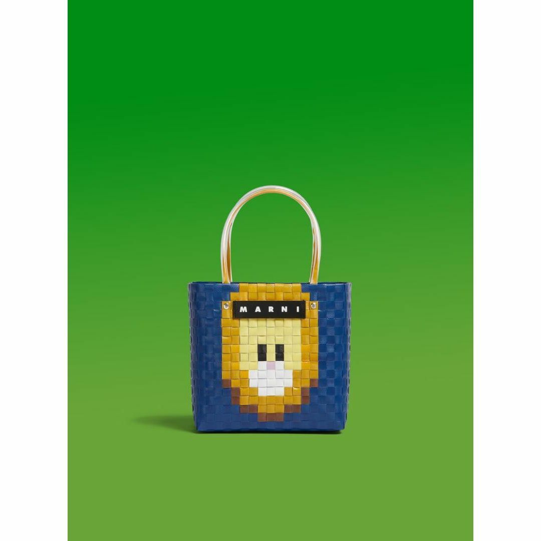 MARNI - MARNI MARKET アニマルバスケット バッグ ブルー MARNI - MARNI MARKET アニマルバスケット バッグ ブルー