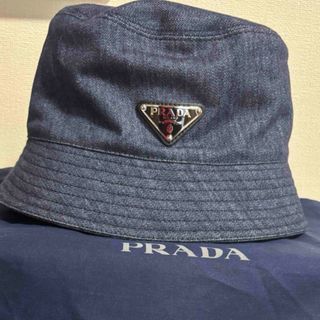 PRADA - 未使用 PRADA ラムレザー バケットハット プラダ バケハ PRADA - 未使用 PRADA ラムレザー バケットハット プラダ バケハ