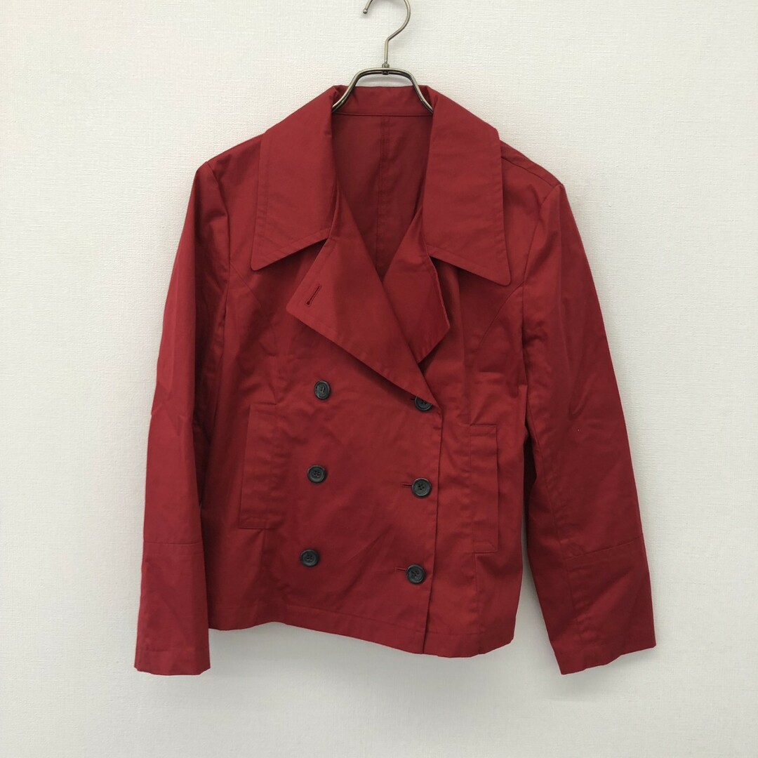 MICHEL KLEIN - 【MICHEL KLEIN】ミッシェルクラン ピーコート コート 40 赤系 レッド コットン100