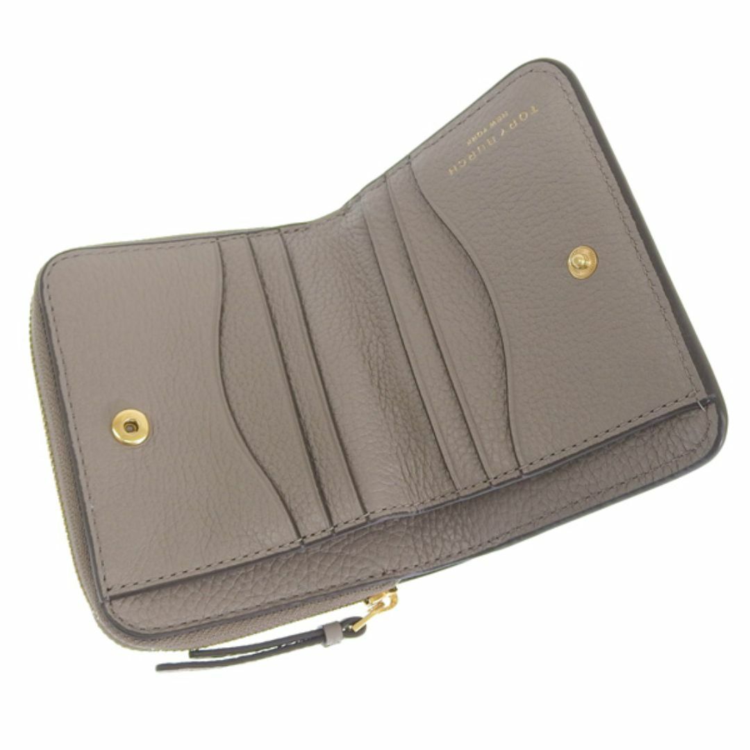 Tory Burch - トリーバーチ 146463 082 二つ折り 財布 グレー の Tory Burch - トリーバーチ 146463 082 二つ折り 財布 グレー の