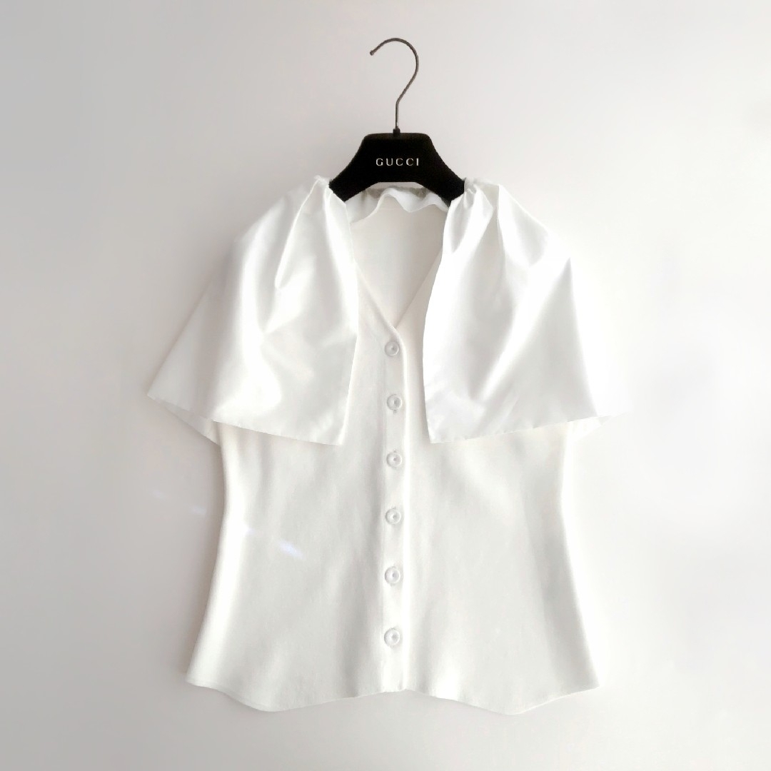 CELFORD - CELFORD ケープ付きノースリーブニットトップスの通販 CELFORD - CELFORD ケープ付きノースリーブニットトップスの通販