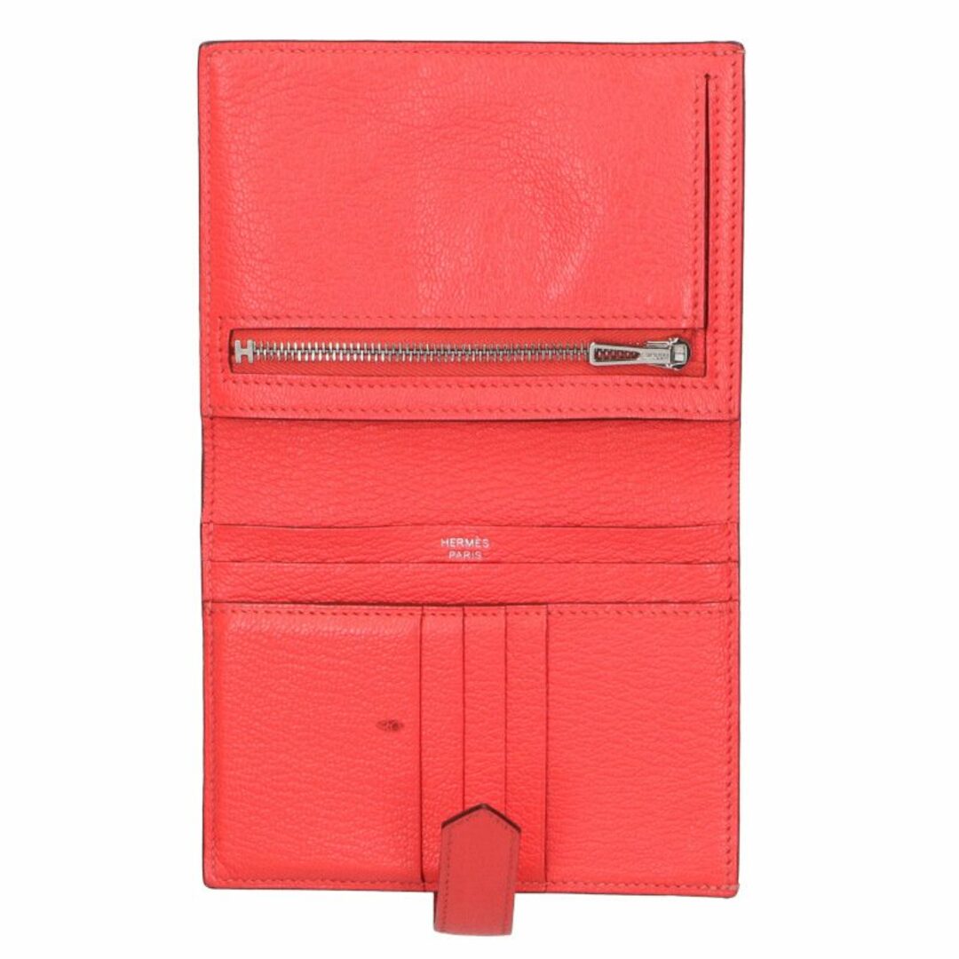 HERMES - エルメス ベアンコンパクト B刻印 SV金具シェーブル HERMES - エルメス ベアンコンパクト B刻印 SV金具シェーブル