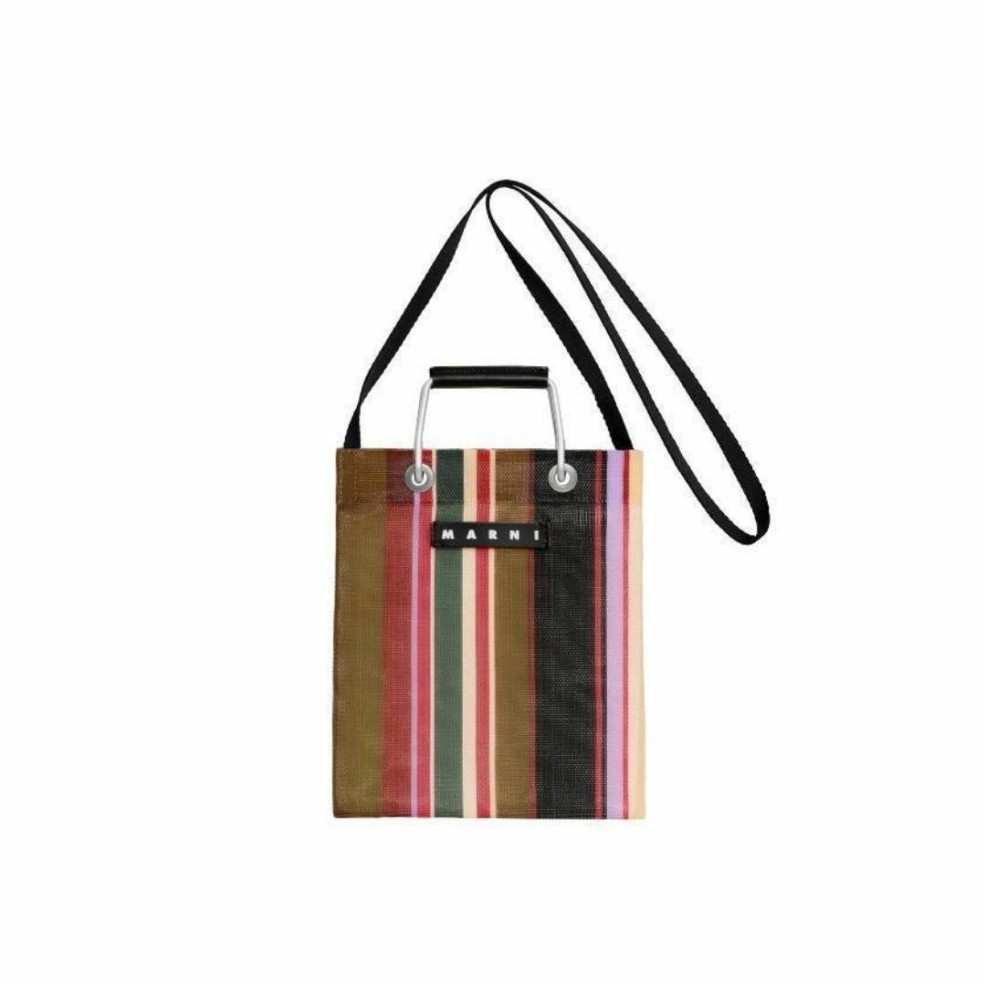 MARNI - 未使用 MARNI MARKET ストライプミニショルダーバッグ MARNI - 未使用 MARNI MARKET ストライプミニショルダーバッグ
