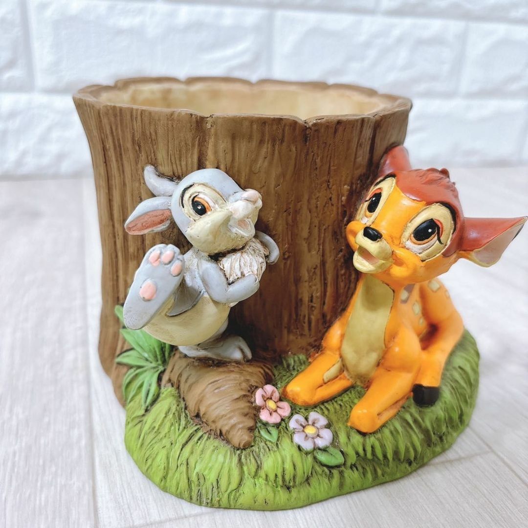加藤工芸 KATO KOGEI Disney バンビ フラワープランター レアの 加藤工芸 KATO KOGEI Disney バンビ フラワープランター レアの