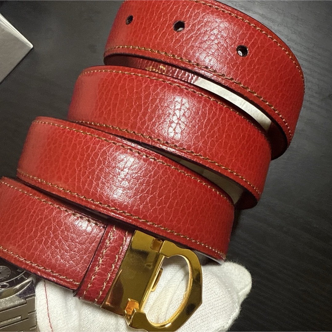 Cartier - Cartier カルティエ must de Cartierレザーベルト 未 Cartier - Cartier カルティエ must de Cartierレザーベルト 未