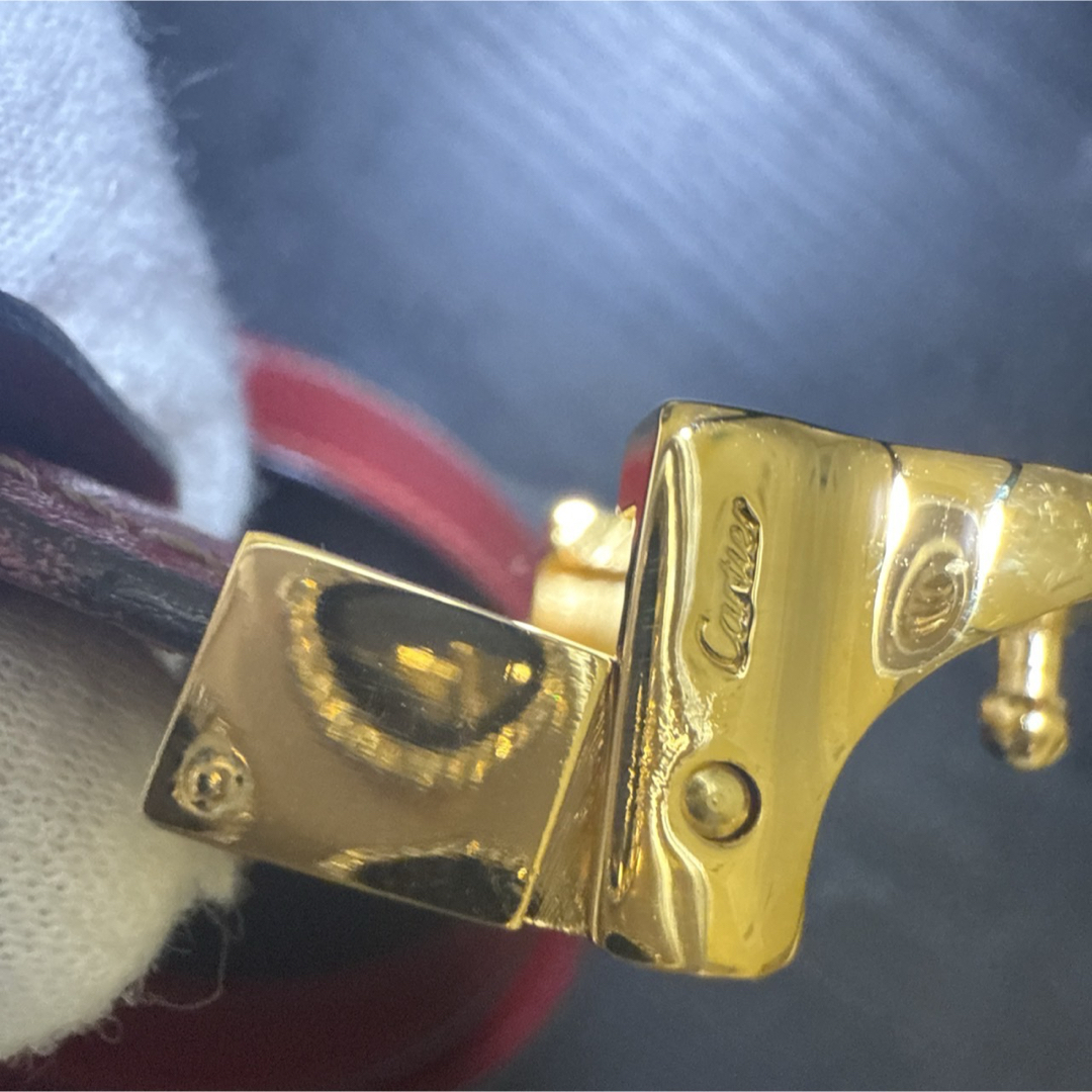 Cartier - Cartier カルティエ must de Cartierレザーベルト 未 Cartier - Cartier カルティエ must de Cartierレザーベルト 未