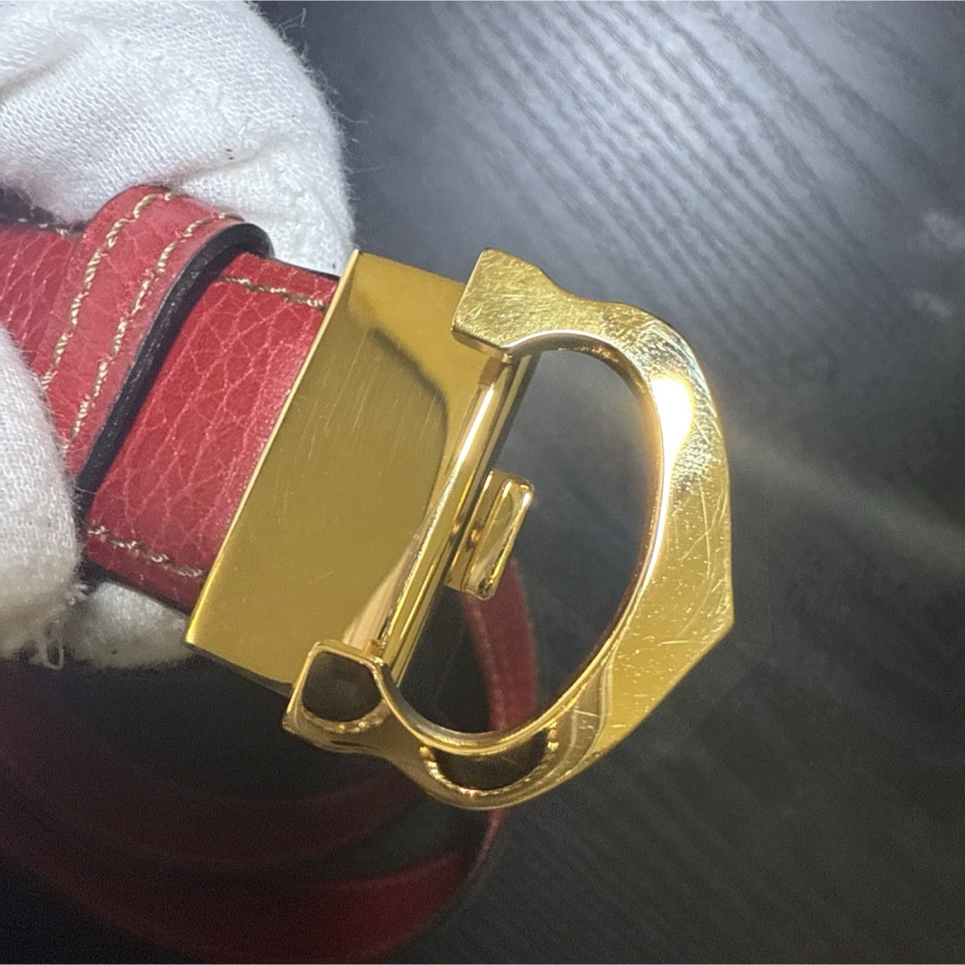 Cartier - Cartier カルティエ must de Cartierレザーベルト 未 Cartier - Cartier カルティエ must de Cartierレザーベルト 未