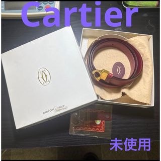 Cartier - Cartier カルティエ must de Cartierレザーベルト 未 Cartier - Cartier カルティエ must de Cartierレザーベルト 未