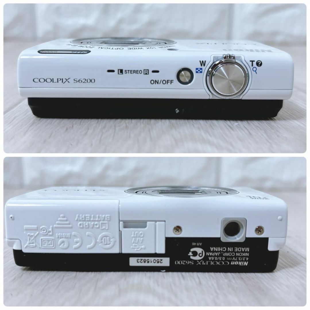 Nikon - Nikon COOLPIX S6200 ホワイト コンパクトデジタル Nikon - Nikon COOLPIX S6200 ホワイト コンパクトデジタル