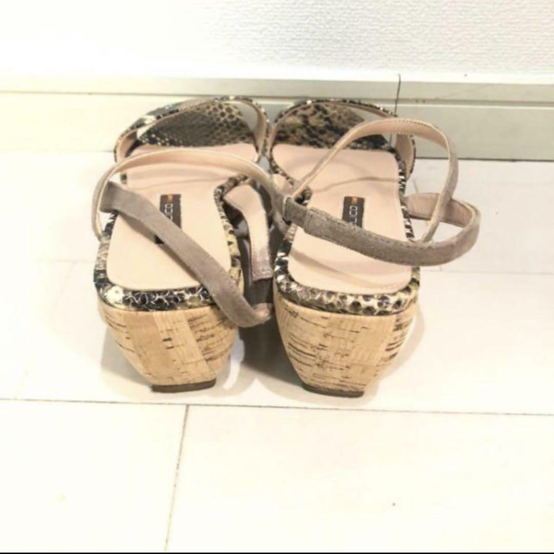 ペリーコサニー ◇PELLICO SUNNY ウェッジ サンダル 37 パイソン ペリーコサニー ◇PELLICO SUNNY ウェッジ サンダル 37 パイソン