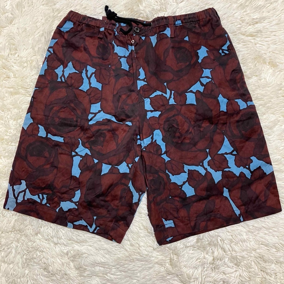 DRIES VAN NOTEN - ドリスヴァンノッテン 花柄 総柄 ブルー DRIES VAN NOTEN - ドリスヴァンノッテン 花柄 総柄 ブルー