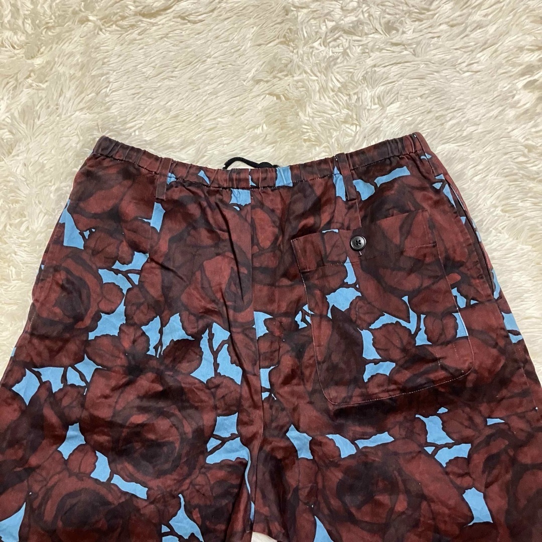 DRIES VAN NOTEN - ドリスヴァンノッテン 花柄 総柄 ブルー DRIES VAN NOTEN - ドリスヴァンノッテン 花柄 総柄 ブルー