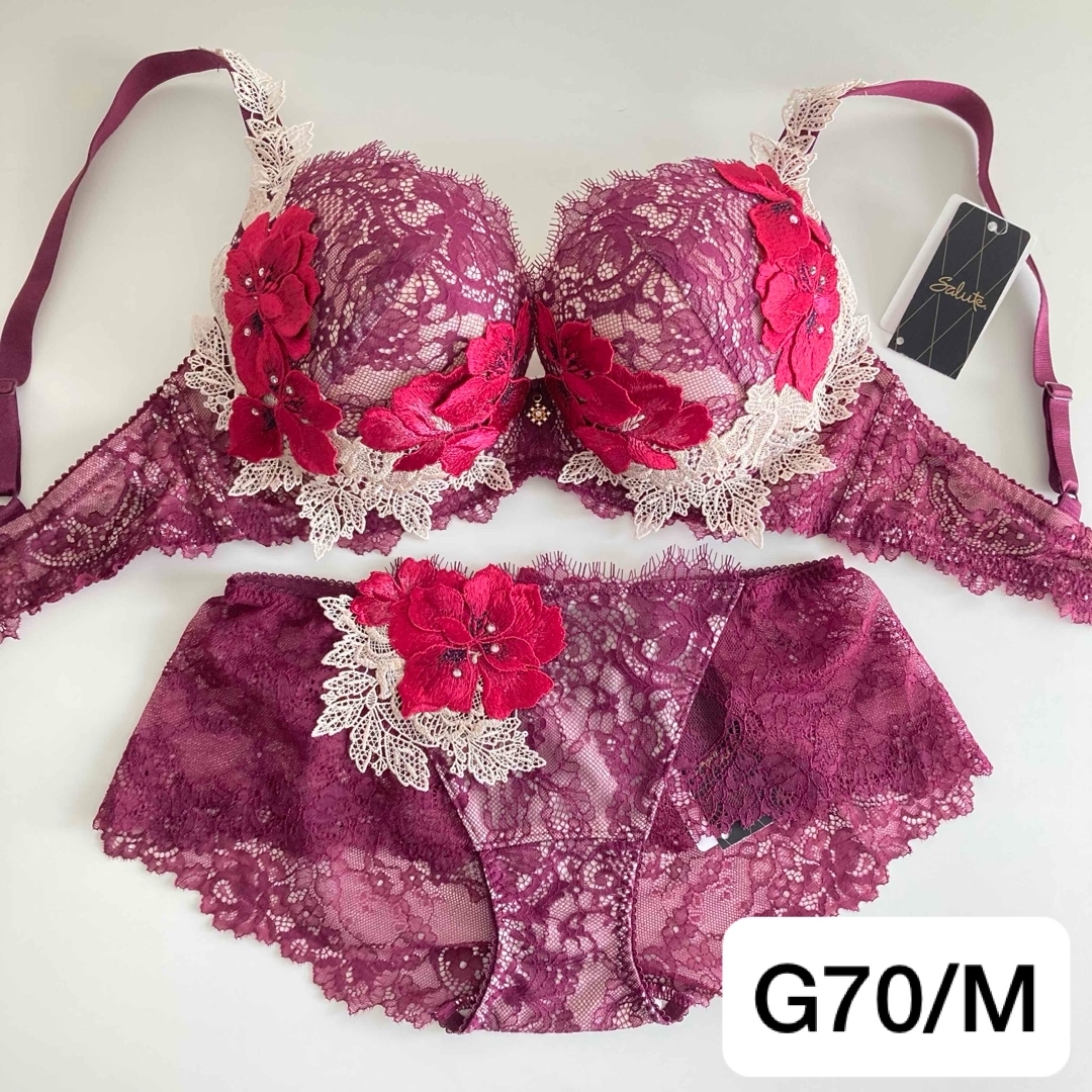 Wacoal - サルート メキシコ 店舗限定 G70/M WI 豪華刺繍 総 Wacoal - サルート メキシコ 店舗限定 G70/M WI 豪華刺繍 総