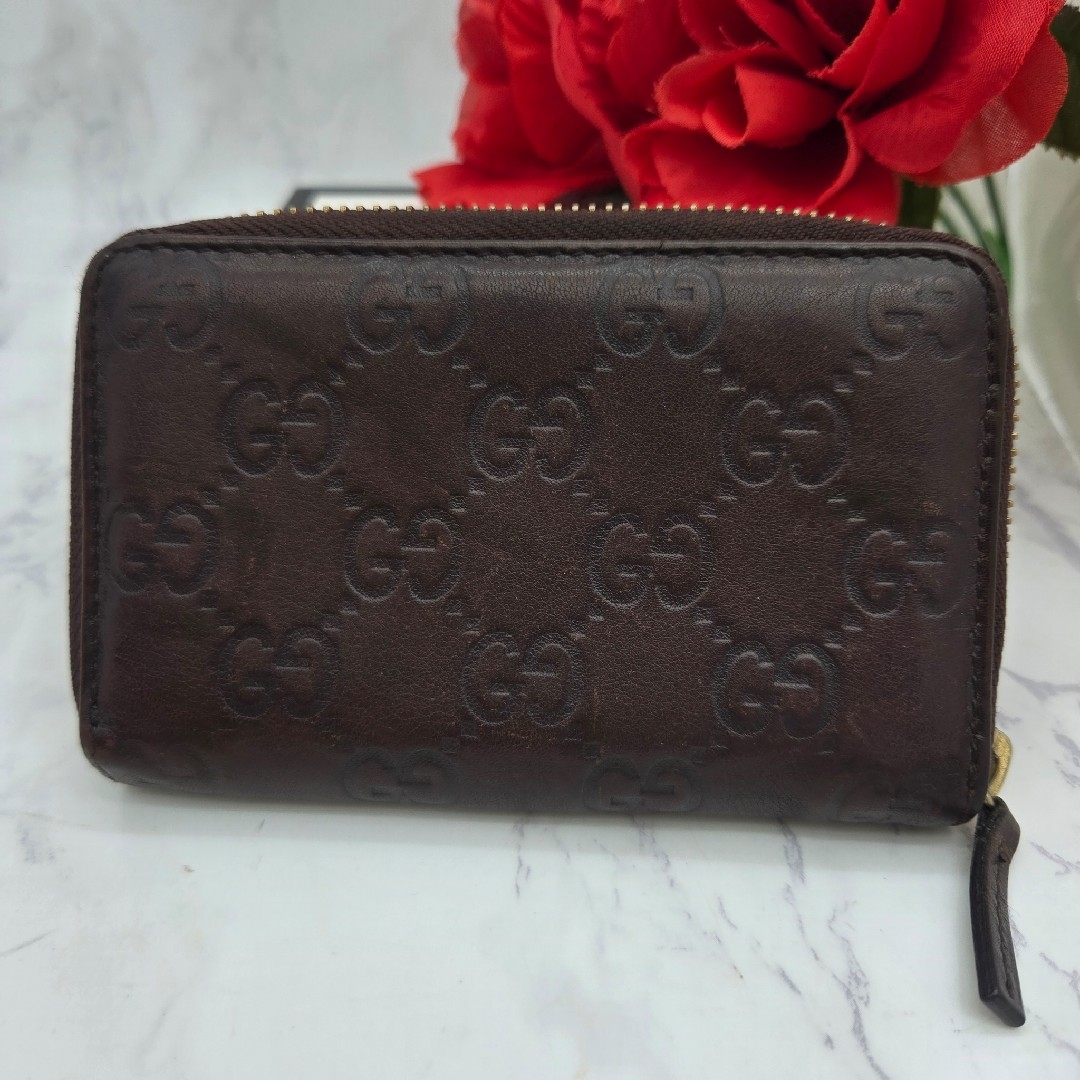 GUCCI - 【美品】 GUCCI グッチ シマ コインケース 小銭入れ GUCCI - 【美品】 GUCCI グッチ シマ コインケース 小銭入れ