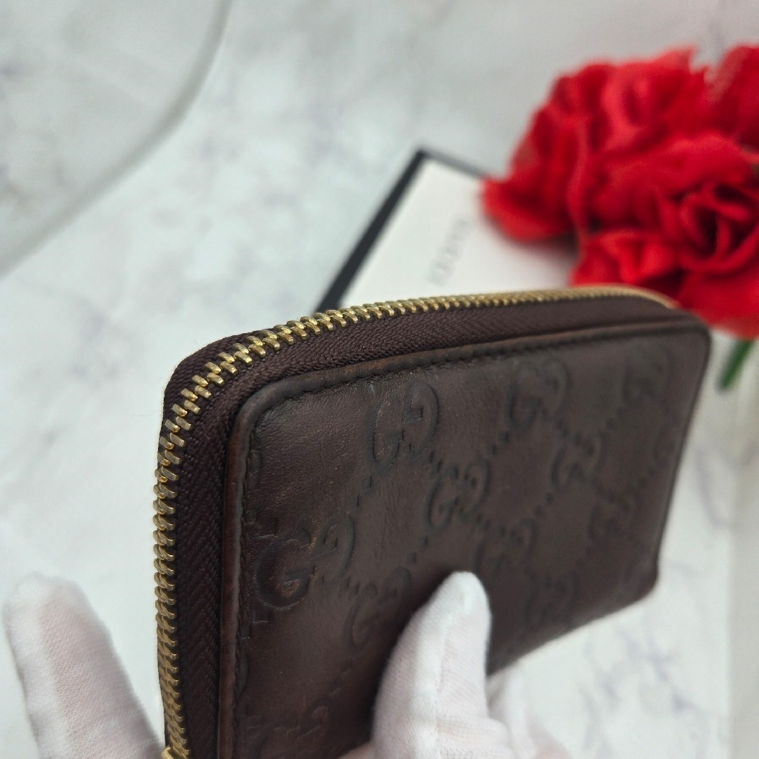 GUCCI - 【美品】 GUCCI グッチ シマ コインケース 小銭入れ GUCCI - 【美品】 GUCCI グッチ シマ コインケース 小銭入れ