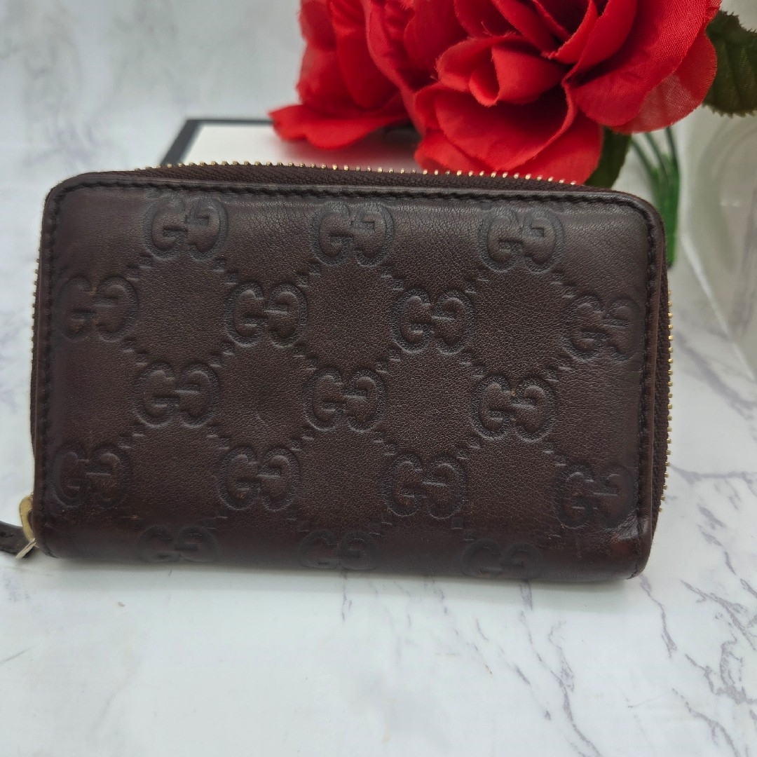 GUCCI - 【美品】 GUCCI グッチ シマ コインケース 小銭入れ GUCCI - 【美品】 GUCCI グッチ シマ コインケース 小銭入れ