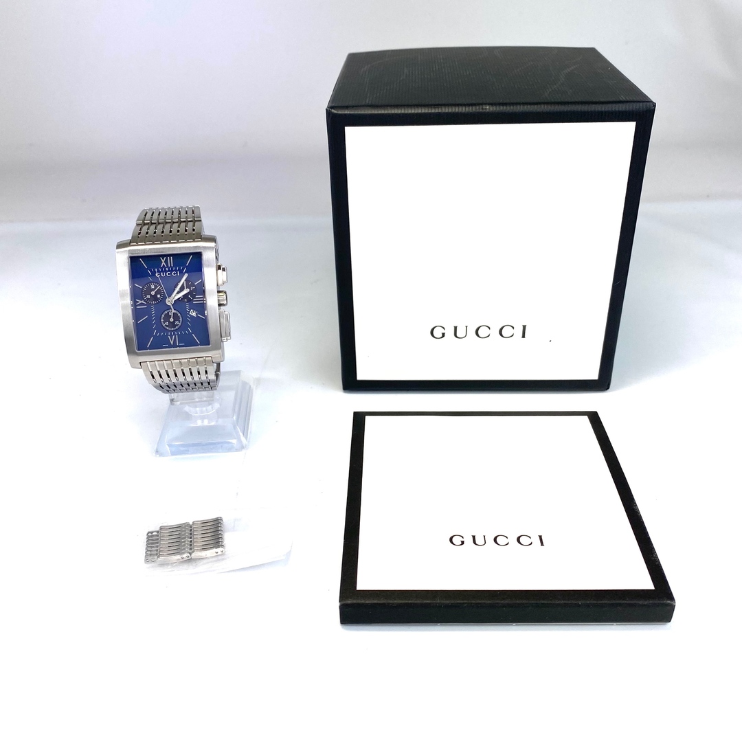 GUCCI - グッチ GUCCI Gメトロ YA086318 8600M クォーツ クロノ GUCCI - グッチ GUCCI Gメトロ YA086318 8600M クォーツ クロノ