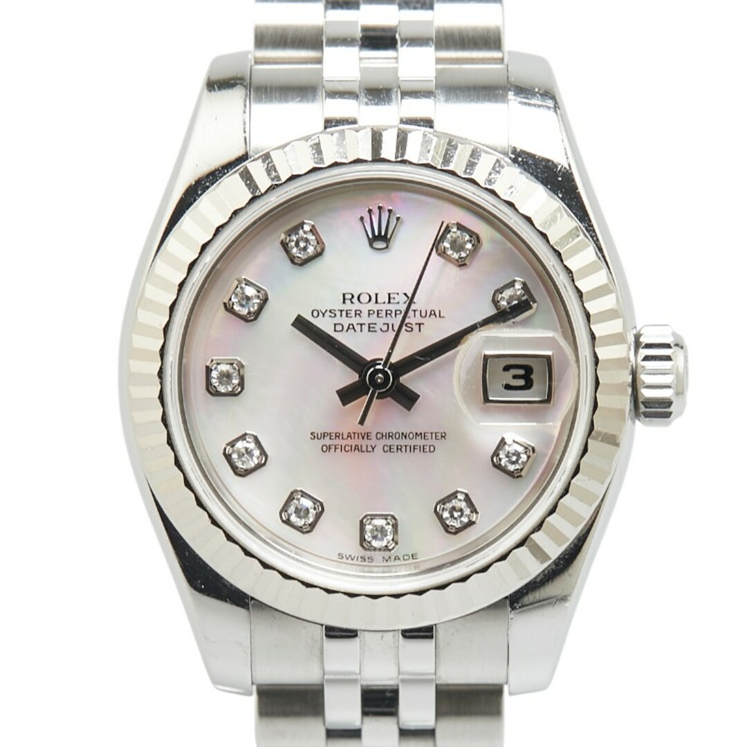 ROLEX - 美品 ロレックス デイトジャスト 10Pダイヤ 腕時計 ROLEX - 美品 ロレックス デイトジャスト 10Pダイヤ 腕時計