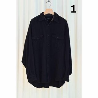 COMOLI - COMOLI リネンWクロスプルオーバーシャツ size2の通販 COMOLI - COMOLI リネンWクロスプルオーバーシャツ size2の通販