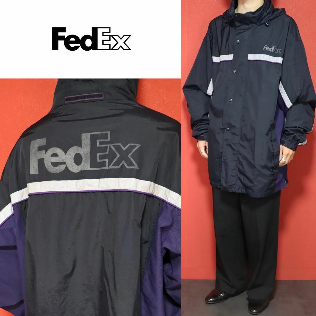 VINTAGE - FedEx リフレクター ロゴデザイン オーバーサイズ VINTAGE - FedEx リフレクター ロゴデザイン オーバーサイズ