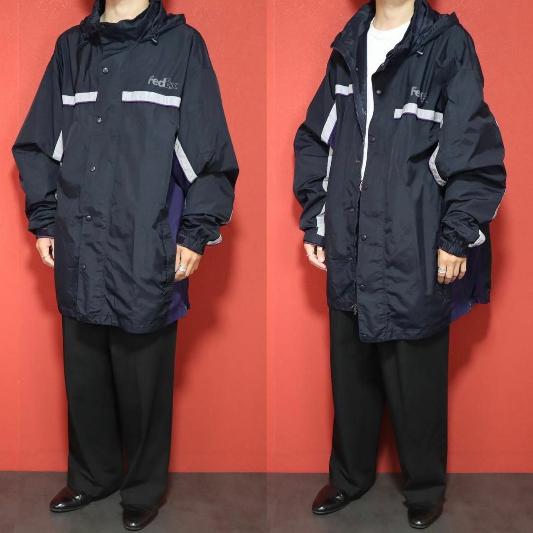VINTAGE - FedEx リフレクター ロゴデザイン オーバーサイズ VINTAGE - FedEx リフレクター ロゴデザイン オーバーサイズ