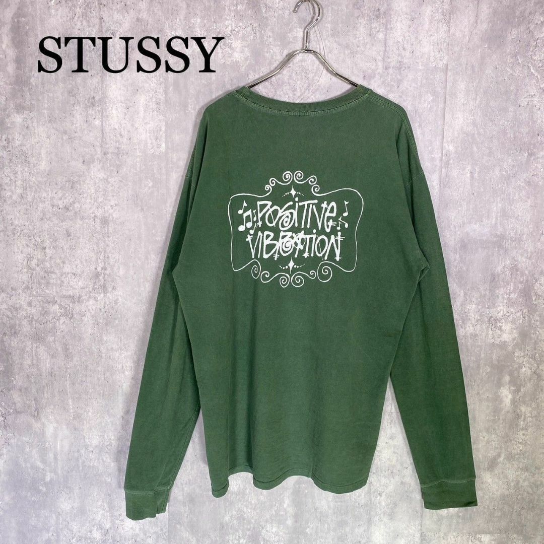 STUSSY - 『STUSSY』ステューシー (XL) ロゴプリント ロンTの STUSSY - 『STUSSY』ステューシー (XL) ロゴプリント ロンTの