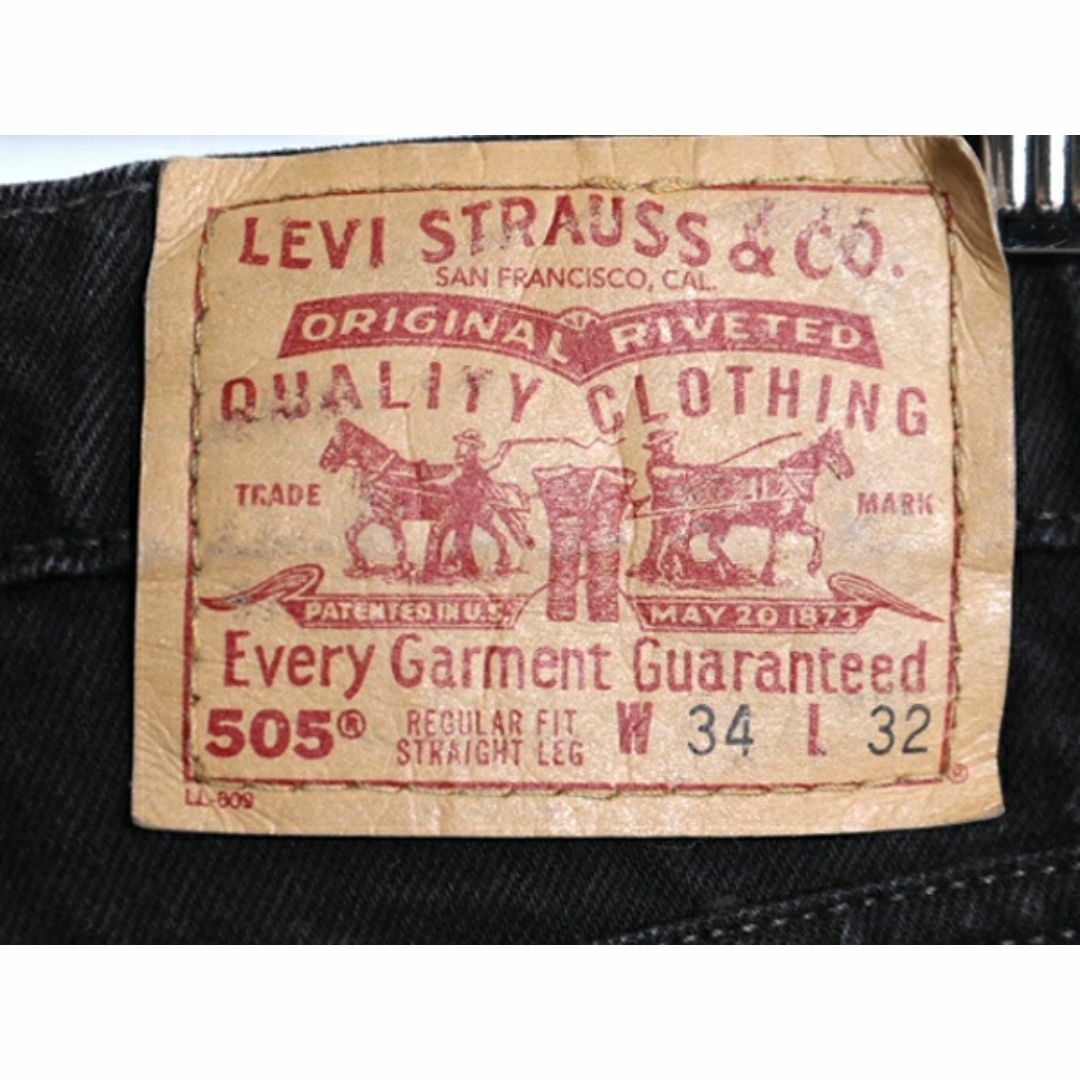 Levi's - 90s リーバイス 505 ブラック デニム パンツ メンズ 34 Levi's - 90s リーバイス 505 ブラック デニム パンツ メンズ 34