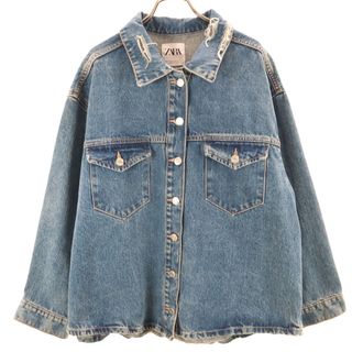 ZARA - 古着 ZARA ザラ デニムジャケット XS レディースの通販 ZARA - 古着 ZARA ザラ デニムジャケット XS レディースの通販