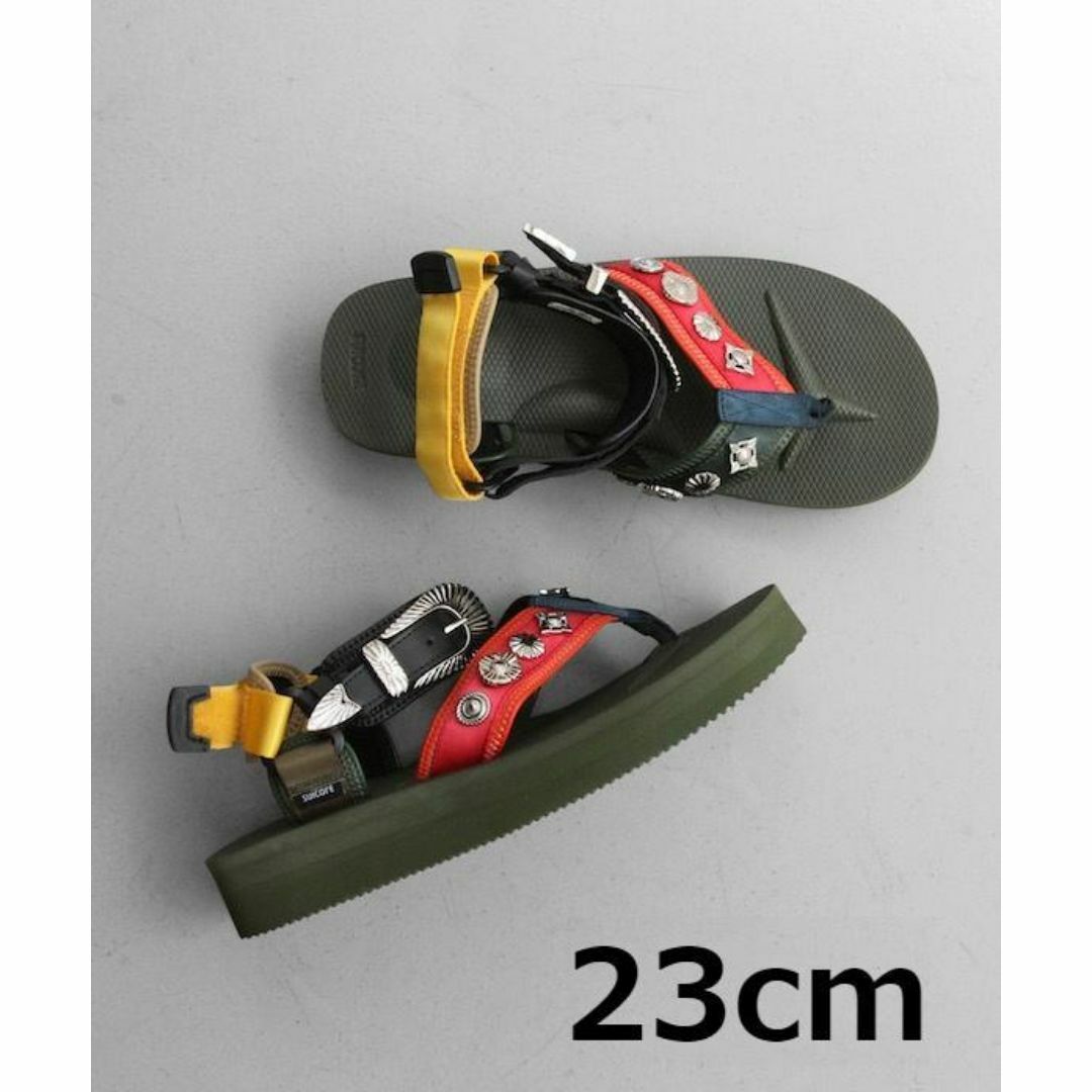 TOGA - 未使用 TOGA × SUICOKE TONO 23cm サンダル オリーブの TOGA - 未使用 TOGA × SUICOKE TONO 23cm サンダル オリーブの