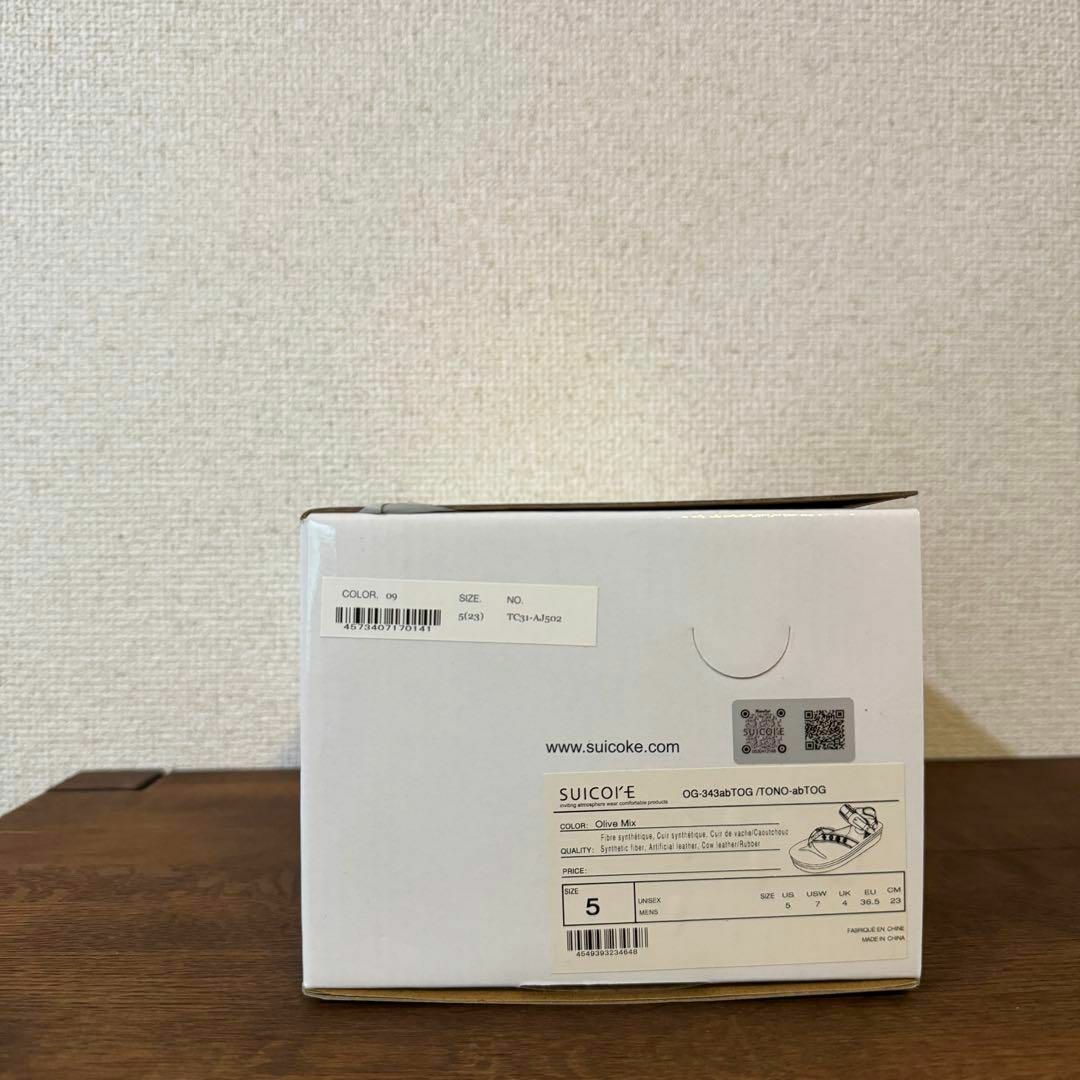 TOGA - 未使用 TOGA × SUICOKE TONO 23cm サンダル オリーブの TOGA - 未使用 TOGA × SUICOKE TONO 23cm サンダル オリーブの