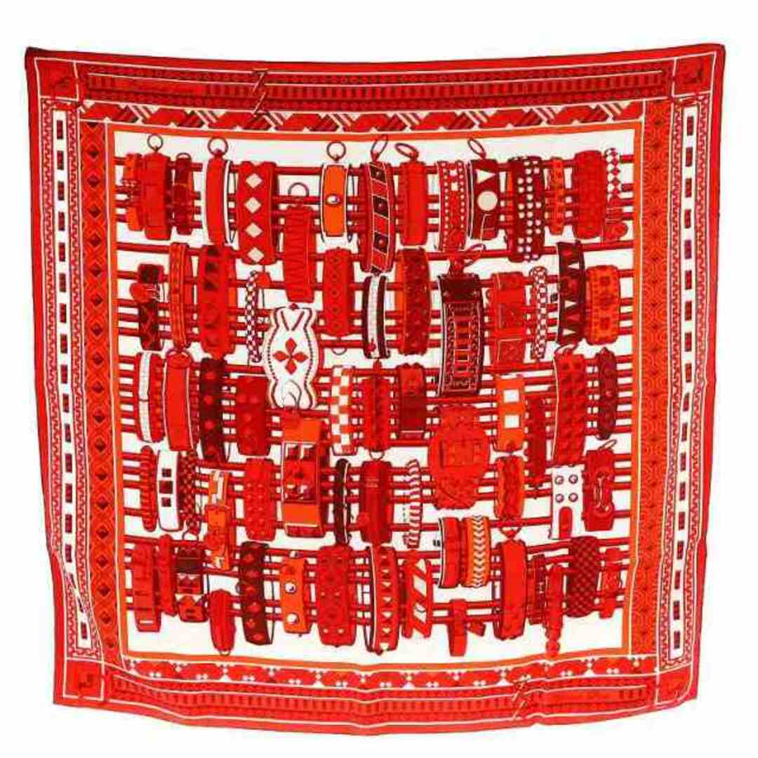 HERMES - エルメス カレ90 コリエドシアン スカーフ 白の通販 by HERMES - エルメス カレ90 コリエドシアン スカーフ 白の通販 by