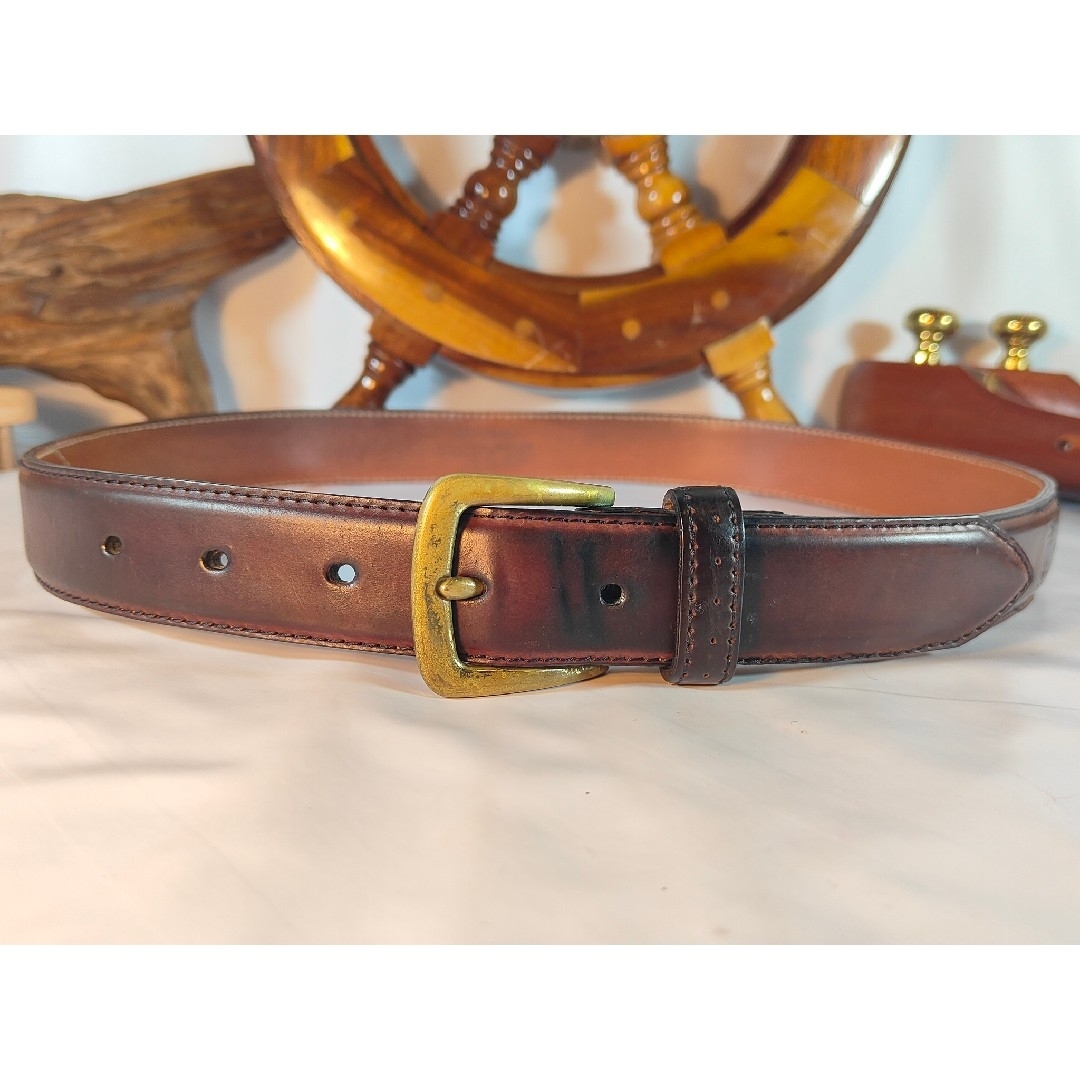 Alden - 【シェルコードバン】Alden 正規品 高級レザーベルト Alden - 【シェルコードバン】Alden 正規品 高級レザーベルト