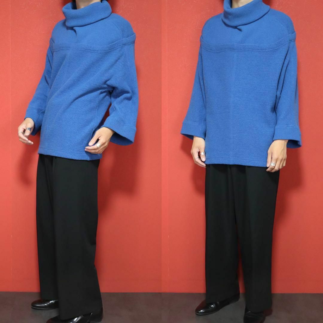 ISSEY MIYAKE - ISSEY MIYAKE 80s 筆タグ ブルー切替 変形 ISSEY MIYAKE - ISSEY MIYAKE 80s 筆タグ ブルー切替 変形