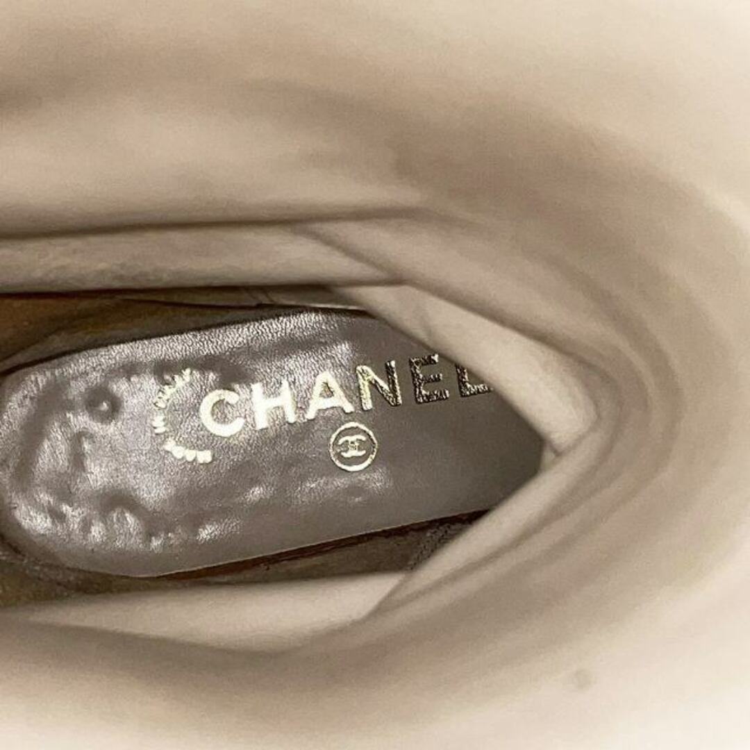CHANEL - シャネル ロングブーツ レザー ココマーク ロゴ CHANEL - シャネル ロングブーツ レザー ココマーク ロゴ