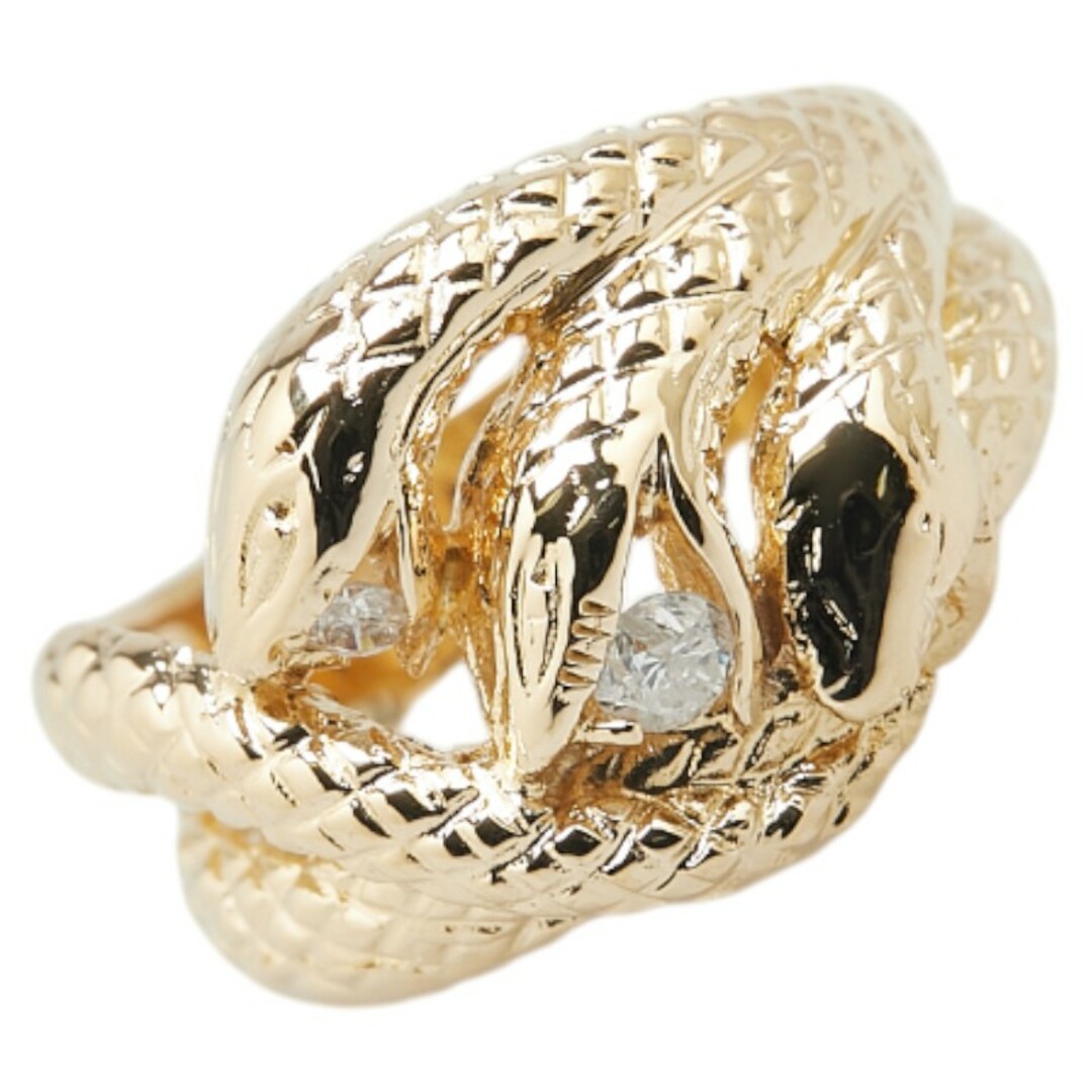 美品 K18YG イエローゴールド リング 指輪 ダイヤ 0.10ct 【1 美品 K18YG イエローゴールド リング 指輪 ダイヤ 0.10ct 【1