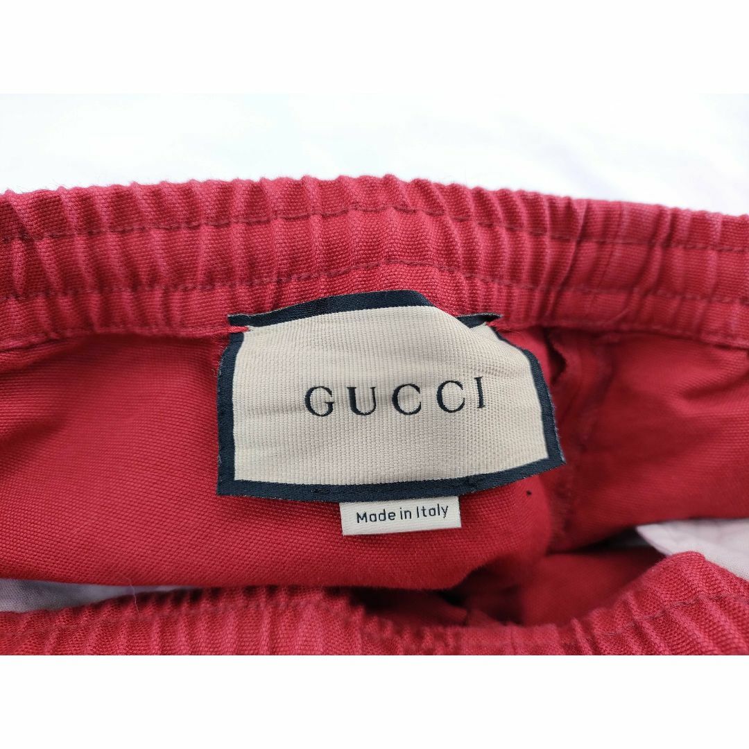 GUCCI - GUCCI グッチ ハーフパンツ ショートパンツ レッド 50の GUCCI - GUCCI グッチ ハーフパンツ ショートパンツ レッド 50の