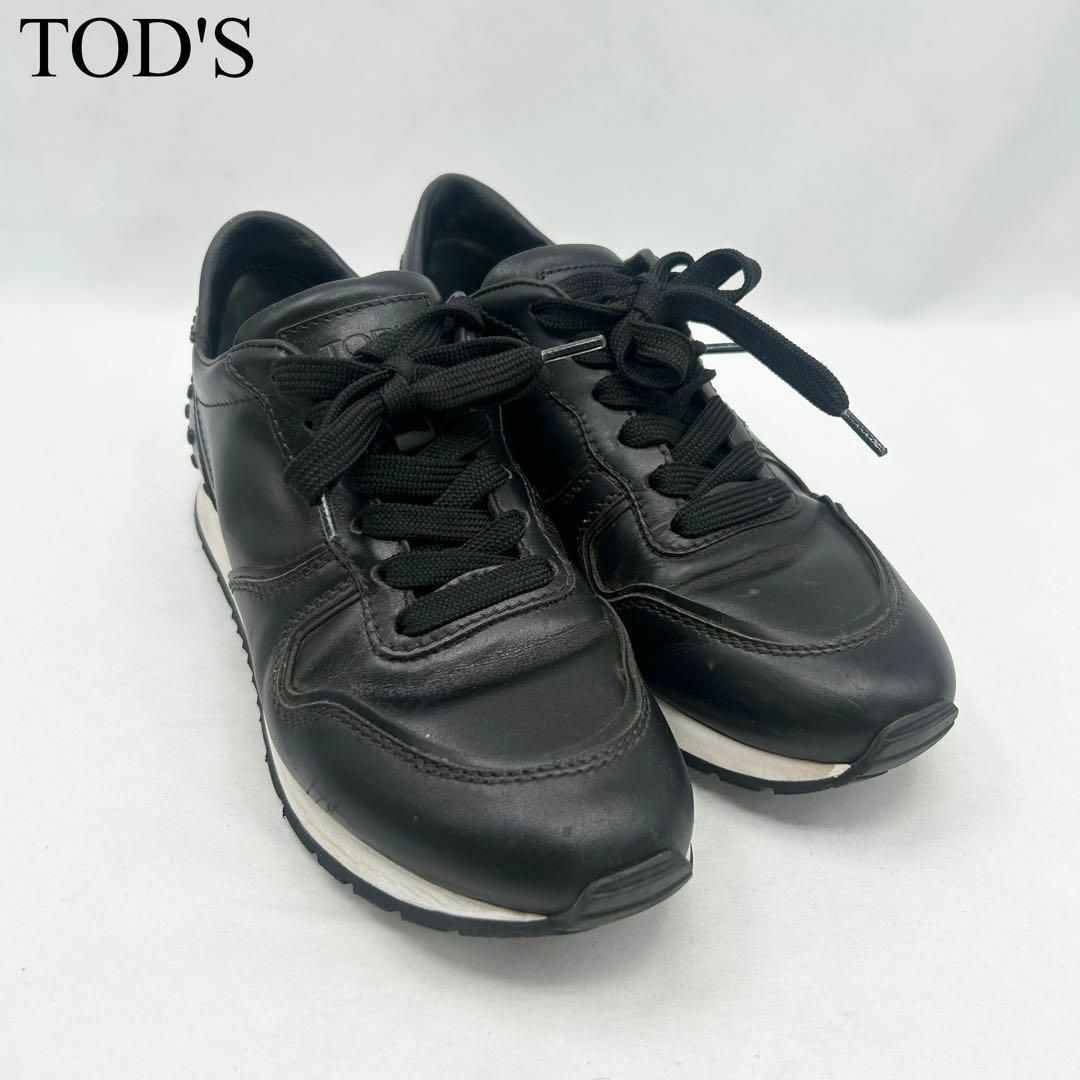 TOD'S - トッズ レザー ドライビングシューズ ブラック TOD'S - トッズ レザー ドライビングシューズ ブラック