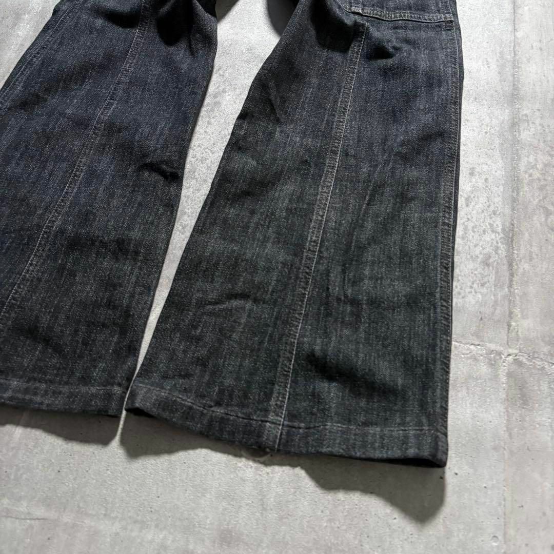y2k opium flare black denim pants 00sの通販 by m brand|ラクマ y2k opium flare black denim pants 00sの通販 by m brand|ラクマ
