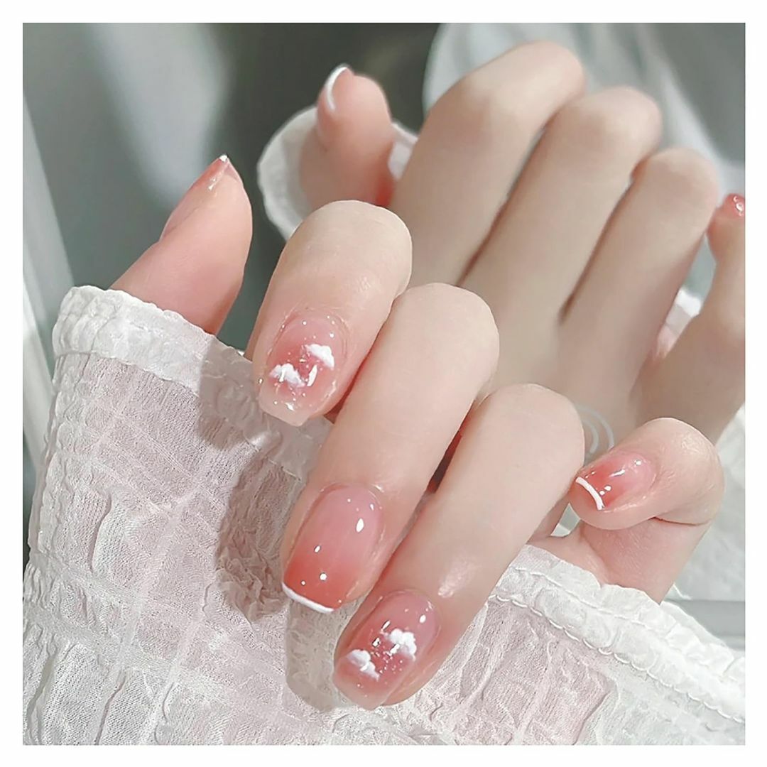 色:BY08】Lwenjing ネイルチップ 付け爪 チップ 3D ネイルチッの 色:BY08】Lwenjing ネイルチップ 付け爪 チップ 3D ネイルチッの