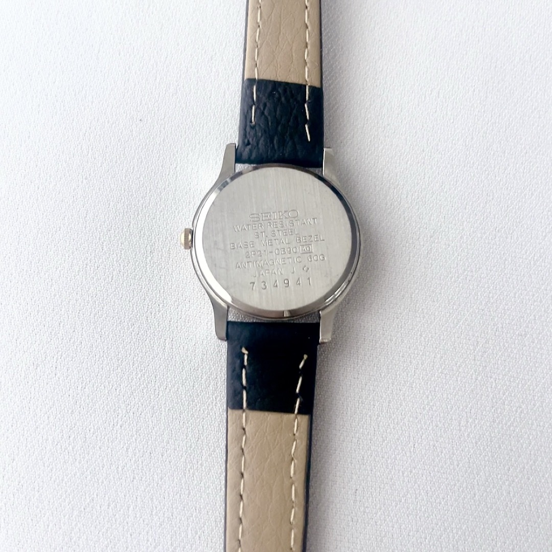 SEIKO - SEIKO レディースクォーツ腕時計 稼動品2P21-0B90 ♪の SEIKO - SEIKO レディースクォーツ腕時計 稼動品2P21-0B90 ♪の