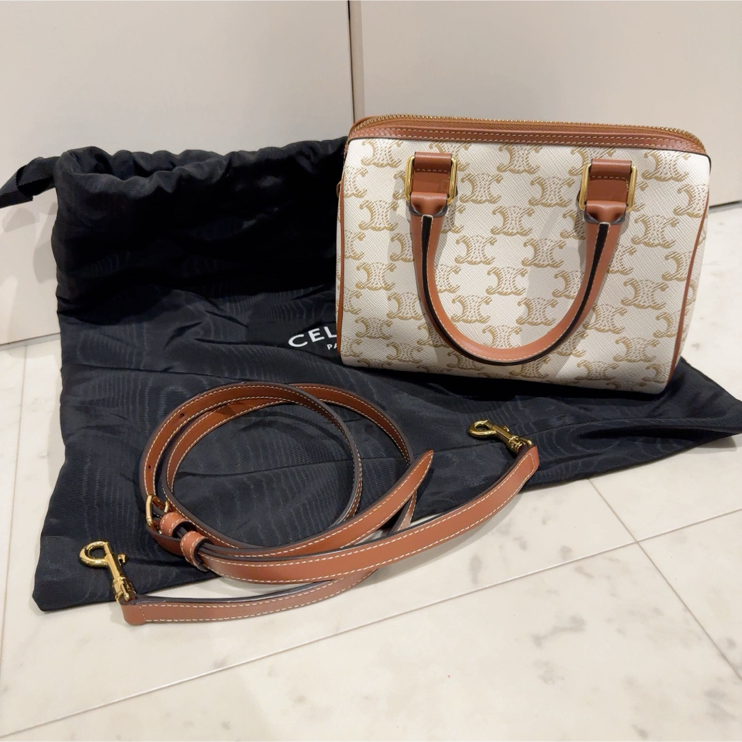 CELINE - celine セリーヌ スモール ボストン トリオンフ CELINE - celine セリーヌ スモール ボストン トリオンフ