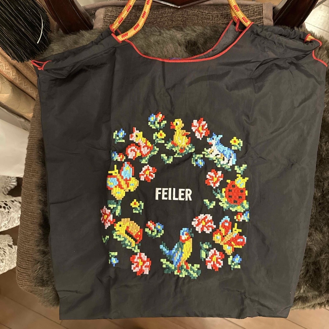 FEILER - 新品 Ball&Chain FEILER エコバッグ M ブラック ハイジ FEILER - 新品 Ball&Chain FEILER エコバッグ M ブラック ハイジ