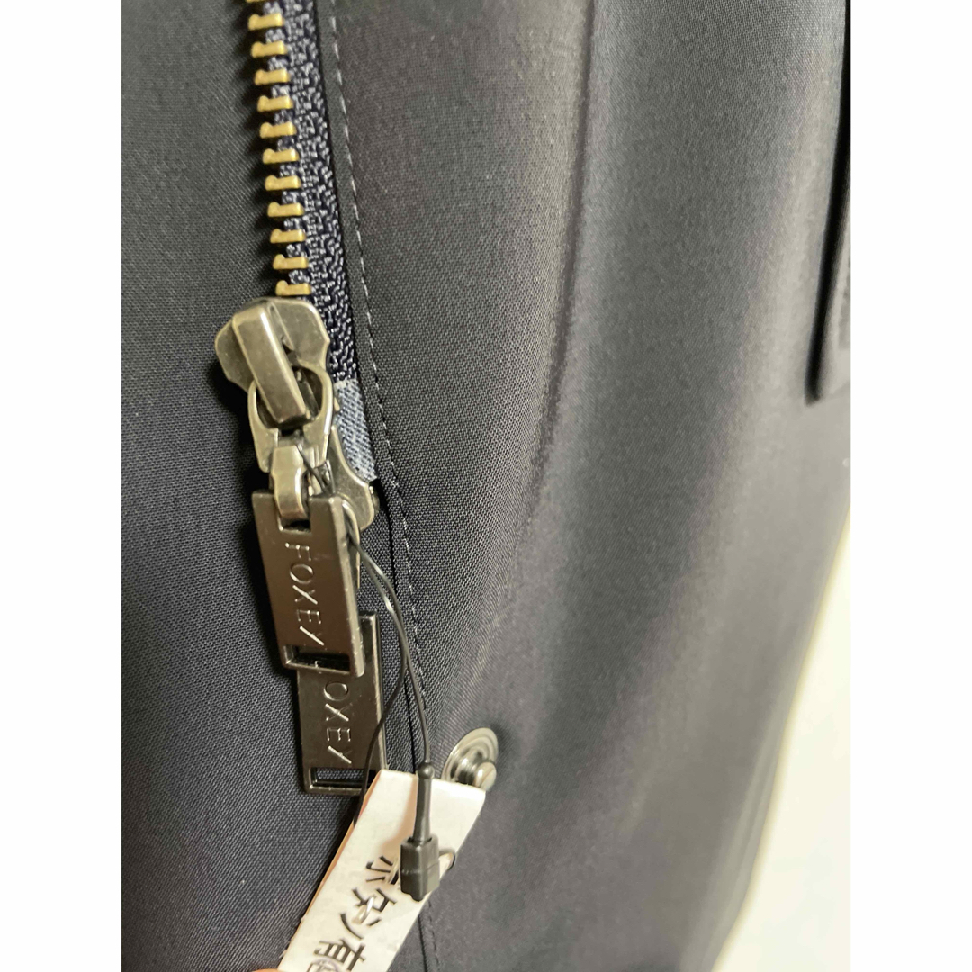 FOXEY - フォクシー レイニーコート 40 ミッドナイトブルーの FOXEY - フォクシー レイニーコート 40 ミッドナイトブルーの